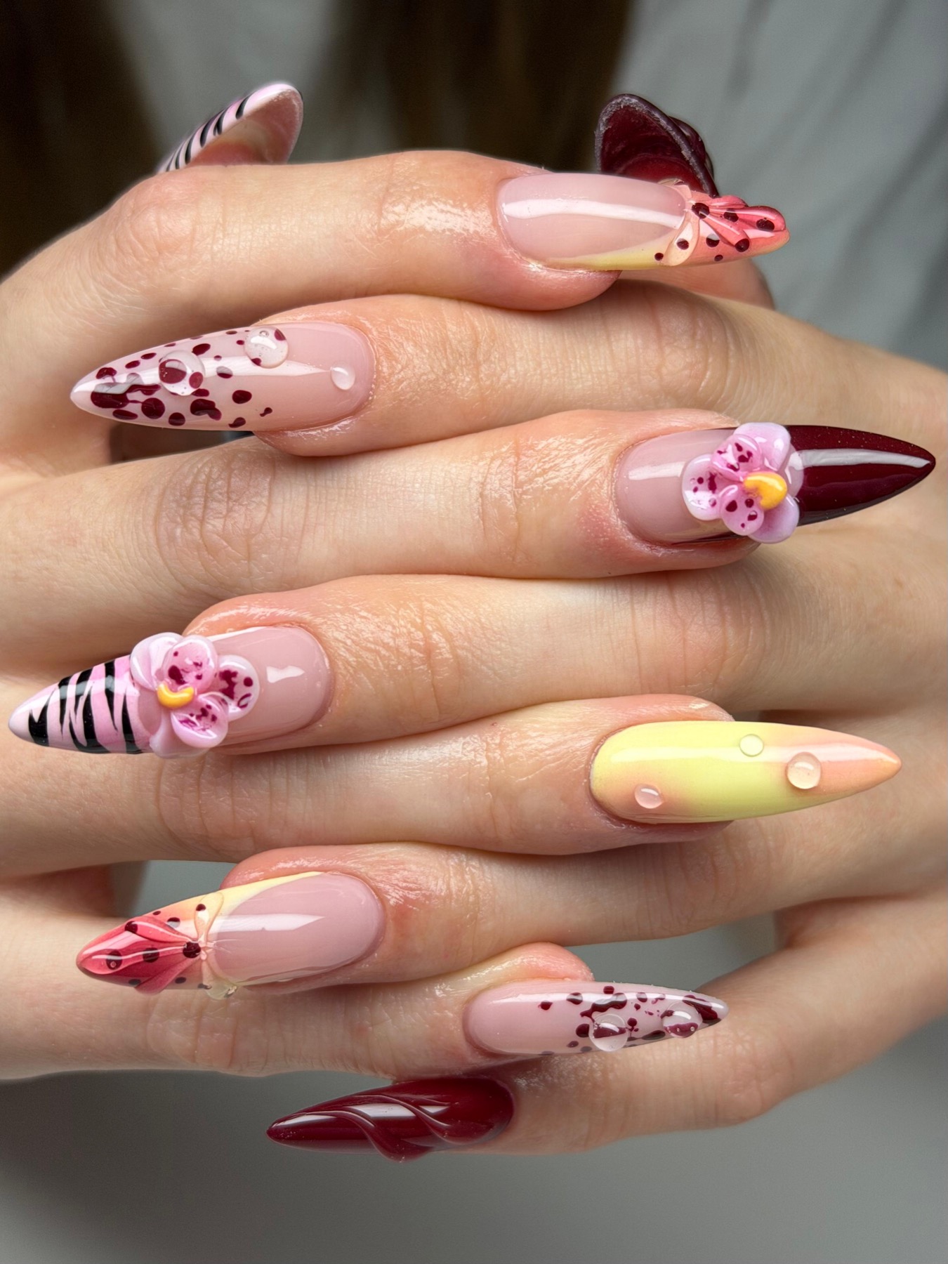 Orchid & Burgundy Set